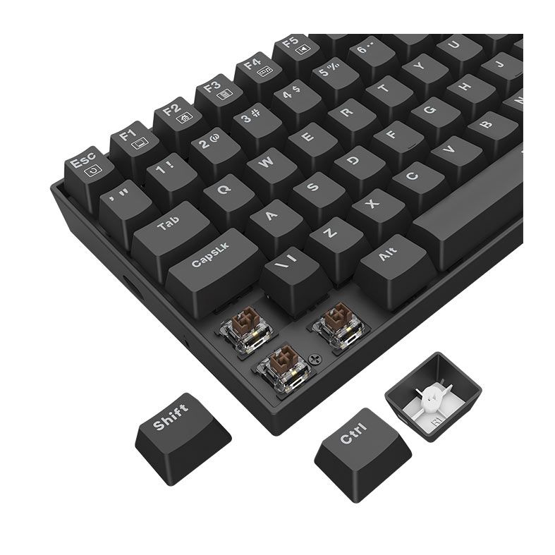 Teclado Mecanico Redragon Phantom, RGB, Switch Marrom, Preto, K629-RGB-PT-BROWN