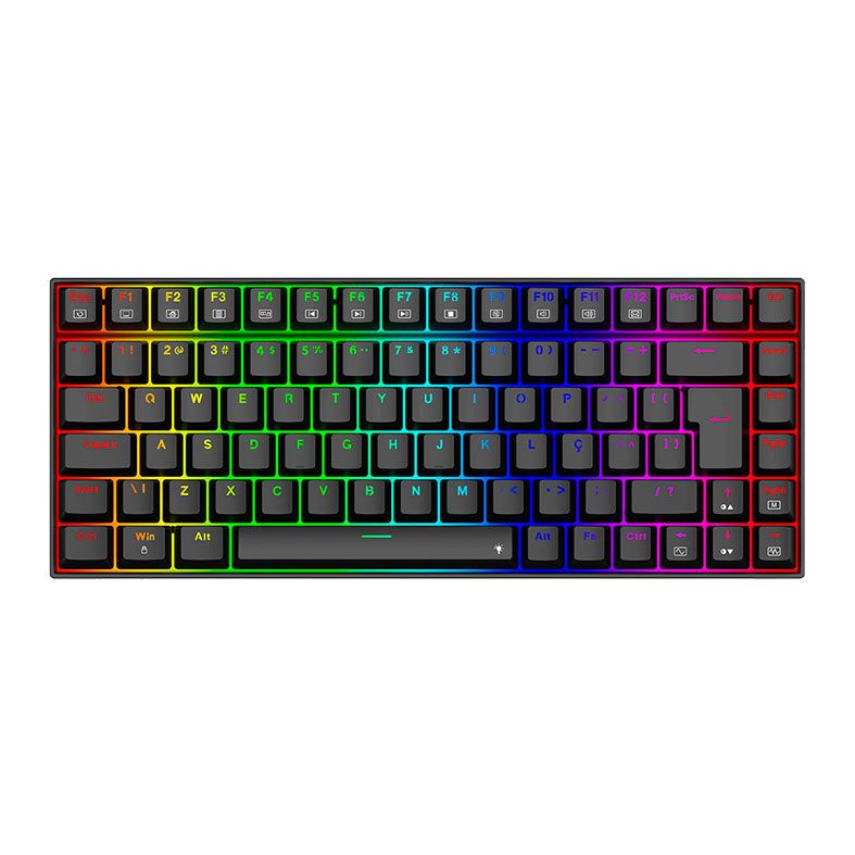 Teclado Mecanico Redragon Phantom, RGB, Switch Marrom, Preto, K629-RGB-PT-BROWN