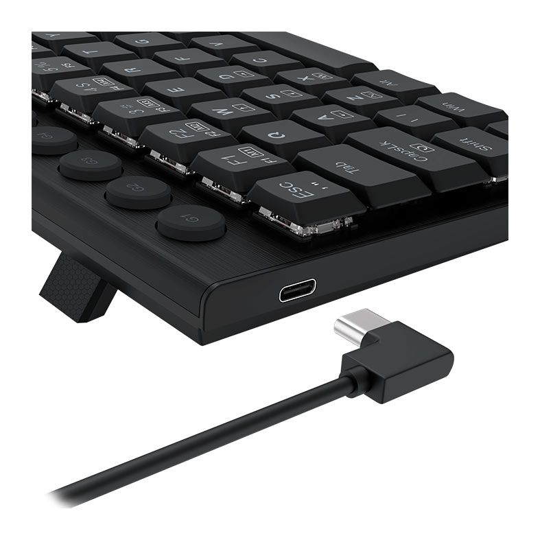 Teclado Mecanico Redragon Horus Mini, RGB, Switch Brown, Preto, K632-RGB-PT-BROWN