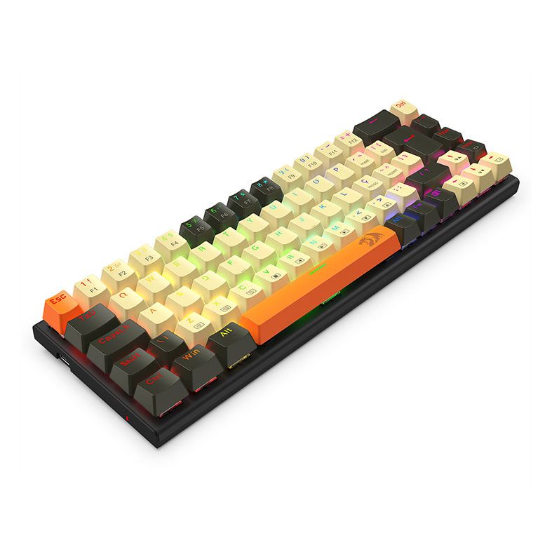 Teclado Mecanico Gamer Redragon Ryze, RGB, Switch Brown, K633CGO-RGB-PT-BROWN