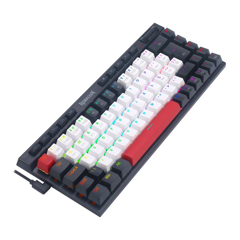 Teclado Mecanico Gamer Redragon Magic Wand Mini Pro, RGB, USB, Switch Marrom, K635WBR-RGB-PRO-PT-BROWN