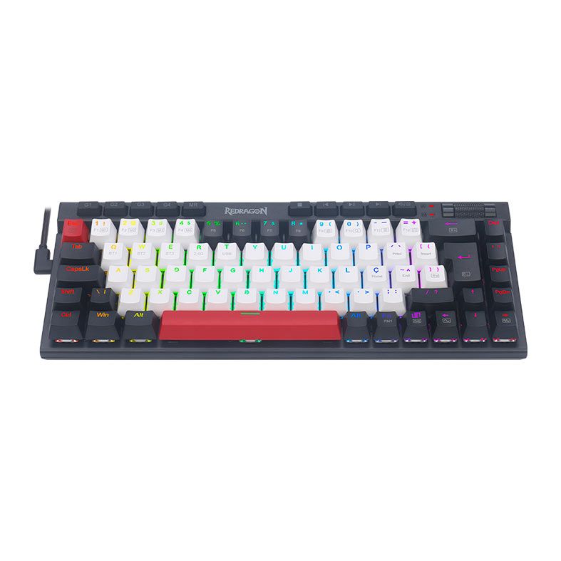Teclado Mecanico Gamer Redragon Magic Wand Mini Pro, RGB, USB, Switch Marrom, K635WBR-RGB-PRO-PT-BROWN