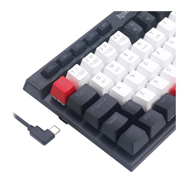 Teclado Mecanico Gamer Redragon Magic Wand Mini Pro, RGB, USB, Switch Marrom, K635WBR-RGB-PRO-PT-BROWN