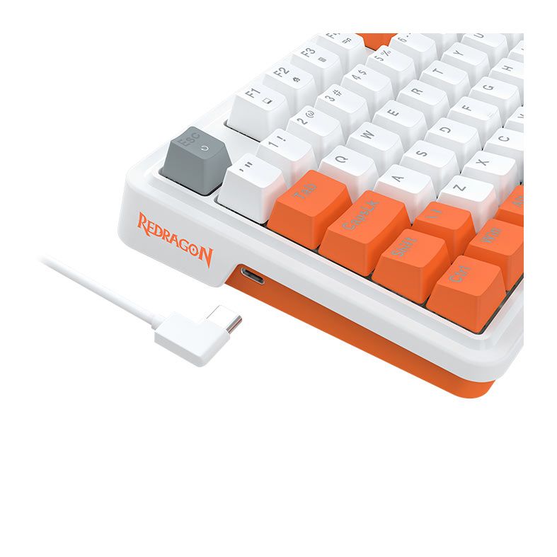 Teclado Mecanico Gamer Redragon Gloria, RGB, Switch Red, K664WOG-RGB-PT-RED