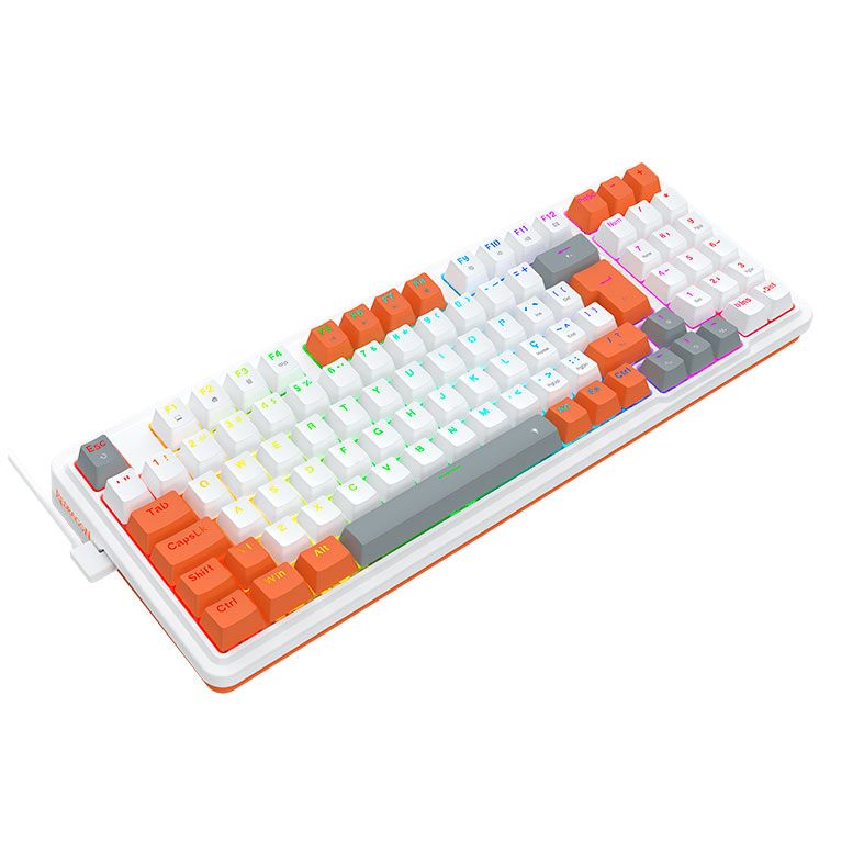 Teclado Mecanico Gamer Redragon Gloria, RGB, Switch Red, K664WOG-RGB-PT-RED