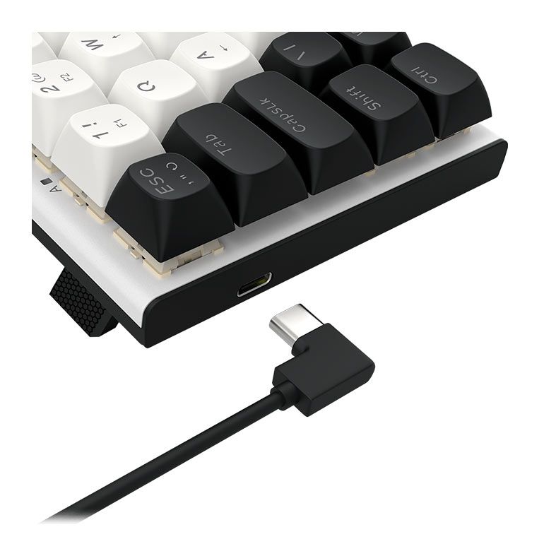 Teclado Magnetico Gamer Redragon Fidd, RGB, Switch Pink, Branco e Preto, K683BW-RGB-PT