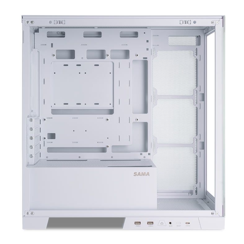 Gabinete Gamer Sama K701, M-ATX, Lateral de Vidro, Branco, K701W