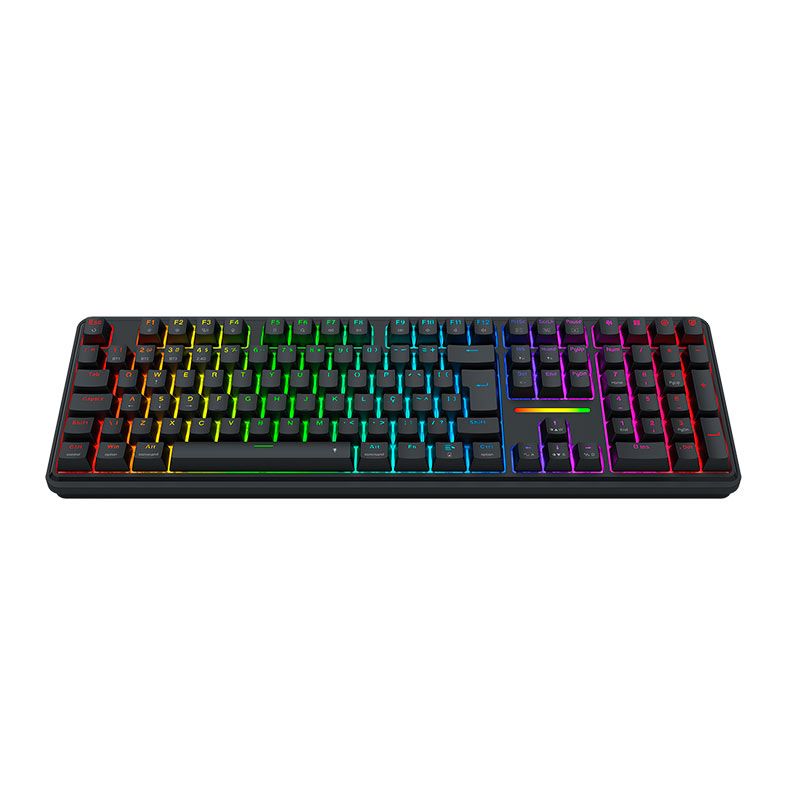 Teclado Mecanico Gamer Redragon Antonium Pro, RGB, Tri-Mode, Switch Redragon Manbo, Preto, K745RGB-PRO