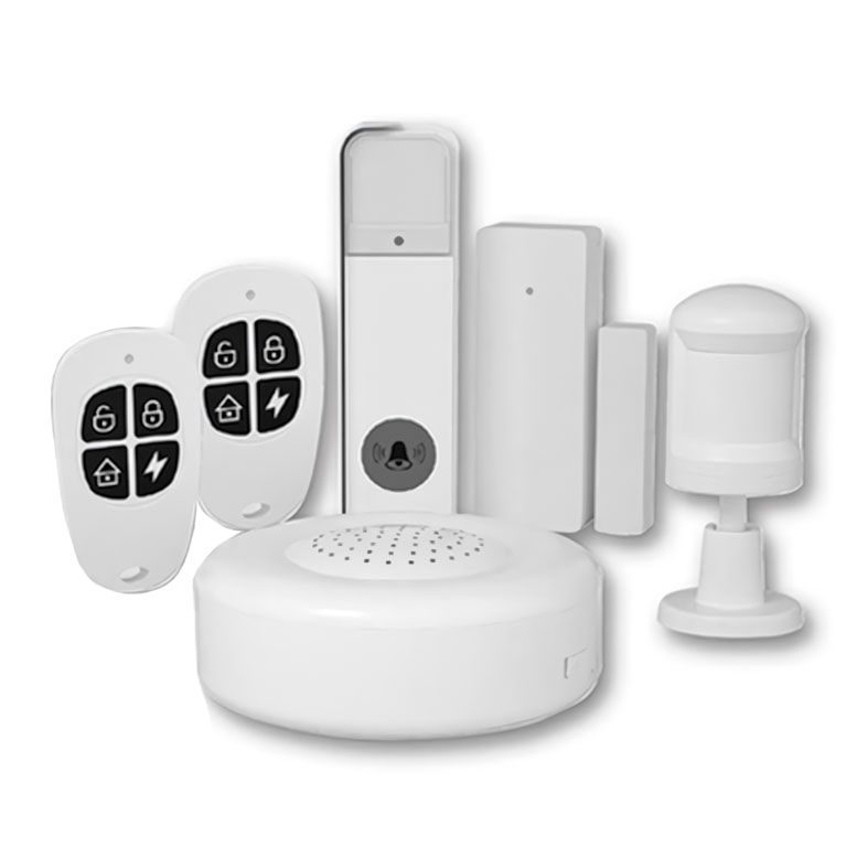 Kit Alarme Nova Digital KA-RF, WI-Fi, Branco, KA-RF