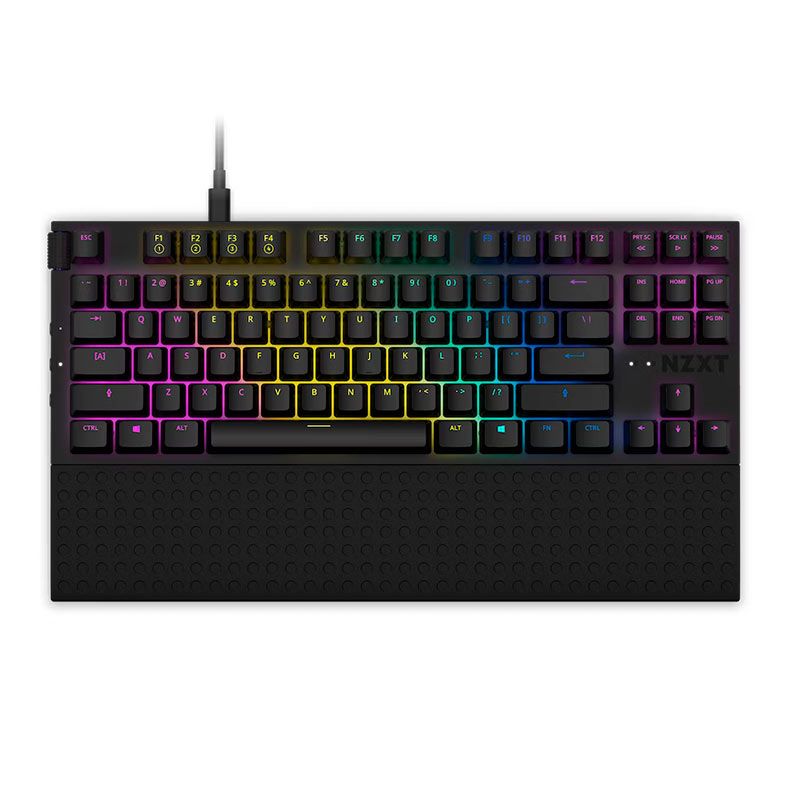 Teclado Mecanico Gamer NZXT Function Tenkeyless, RGB, Switch Vermelho, Preto, KB-1TKUS-BR