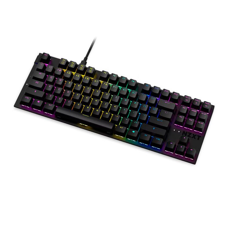 Teclado Mecanico Gamer NZXT Function Tenkeyless, RGB, Switch Vermelho, Preto, KB-1TKUS-BR