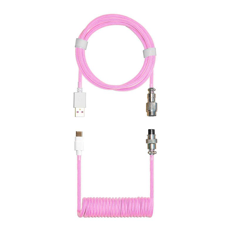 Cabo Para Teclado Cooler Master, Com Conector Aviator, USB-A Para USB-C, 1.5m, Candy Magenta, KB-CMZ1
