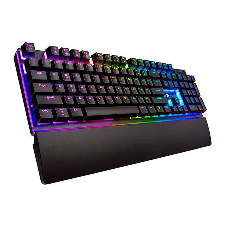 Teclado Gamer Thermaltake Challenger Edge Pro, RGB, USB, Preto, KB-CPR-PLBRPB-01