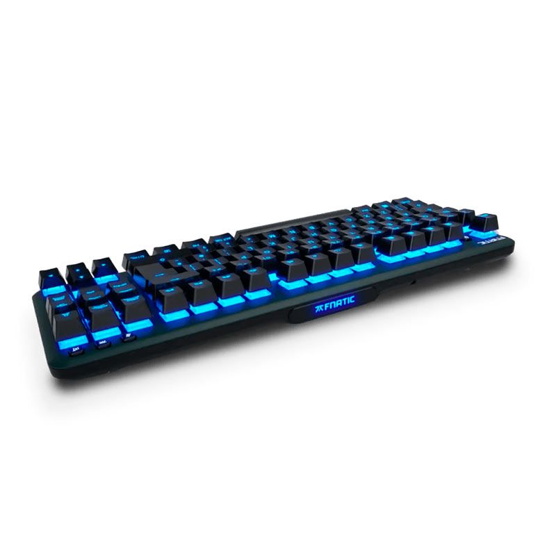 Teclado Mecanico Gamer Fnatic Mini Streak Silent Edition, RGB, Switch Vermelho, Preto, KB0004-001