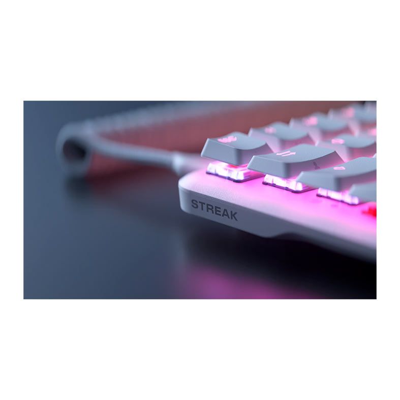 Teclado Mecanico Gamer Fnatic Streak 65 LP, RGB, Branco, KB0006-003