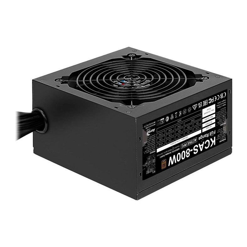Fonte AeroCool KCAS Full Range, 800W, 80 Plus Bronze , KCAS-800W