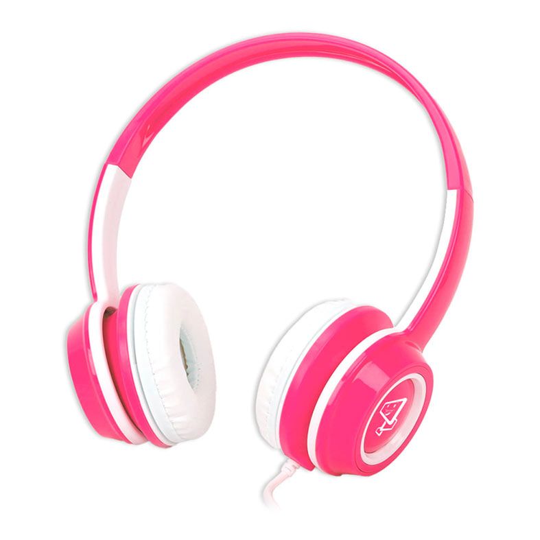 Headset Kids ELG P3, Drivers 40mm,Rosa e Branco, KD01PW