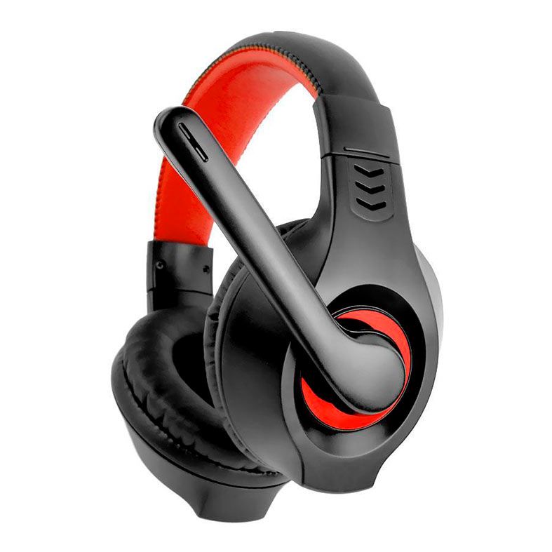 Headset Gamer Kross Khareus, Drivers 40mm, Preto e Vermelho, KE-HS098
