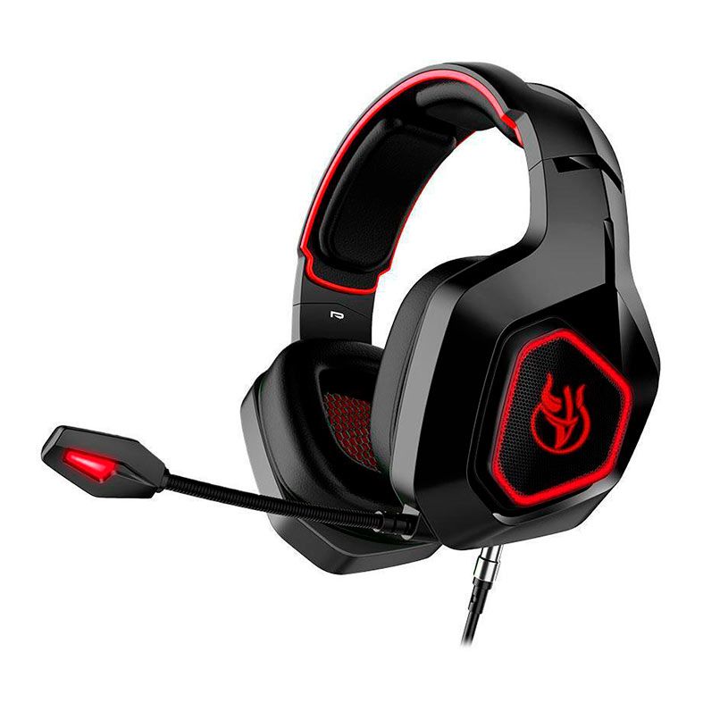 Headset Gamer Kross Dekmos, Led Vermelho, Drivers 50mm, Preto e Vermelho, KE-HS155