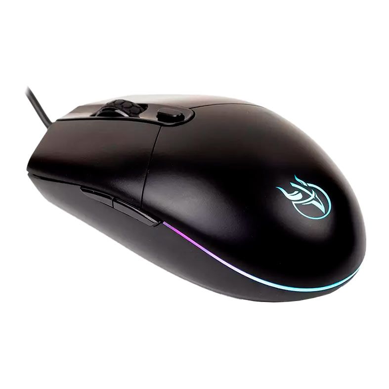 Mouse Gamer Kross Pulse, Rainbow, 6400DPI, 6 Botões, Preto, KE-MG105