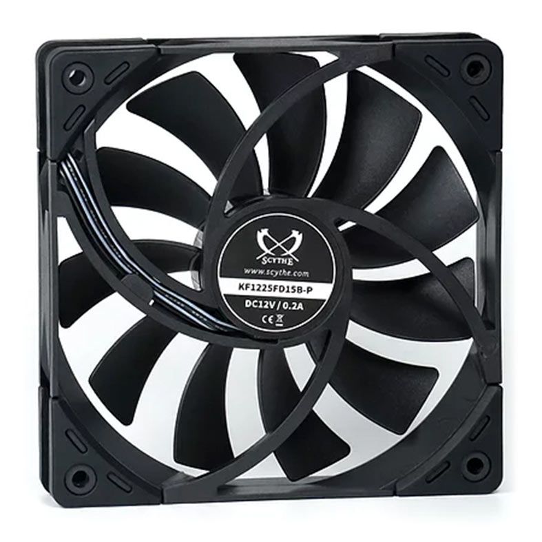 Ventoinha Scythe Kaze Flex 1500RPM, 120mm, Preto, KF1225FD15B-P