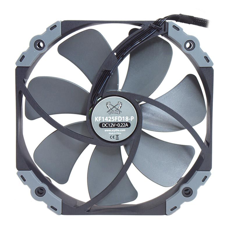 Ventoinha Scythe KazeFlex 140 PWM 1800RPM, KF1425FD18-P