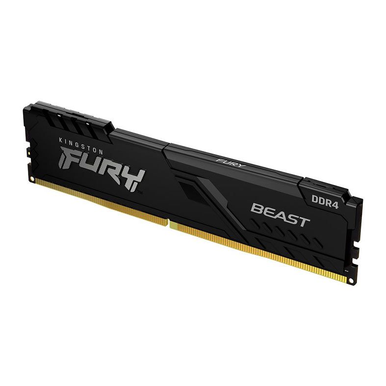 Memoria Kingston Fury Beast, 4GB (1x4GB), DDR4, 2666MHz, C16, Preto, KF426C16BB/4