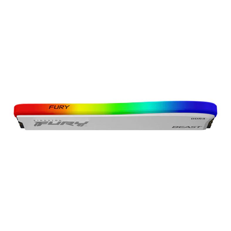 Memoria Kingston Fury Beast, RGB, 16GB (1x16GB), DDR4, 3600MHz, Branco, KF436C18BWA/16