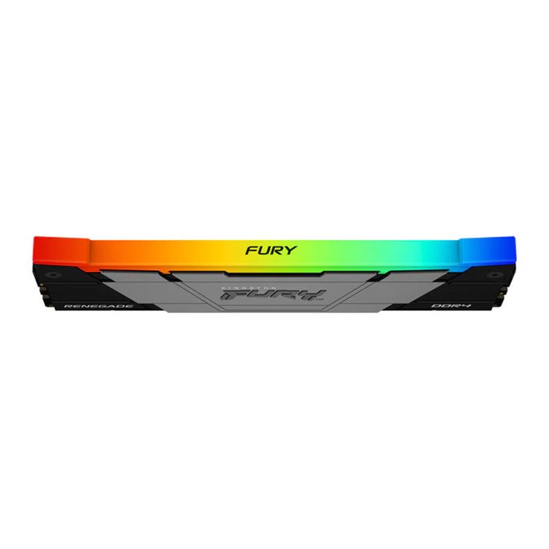 Memoria Kingston Fury Renegade, RGB, 16GB (2x8GB), DDR4, 4000MHz, C19, Preto e Cinza, KF440C19RB2AK2-16