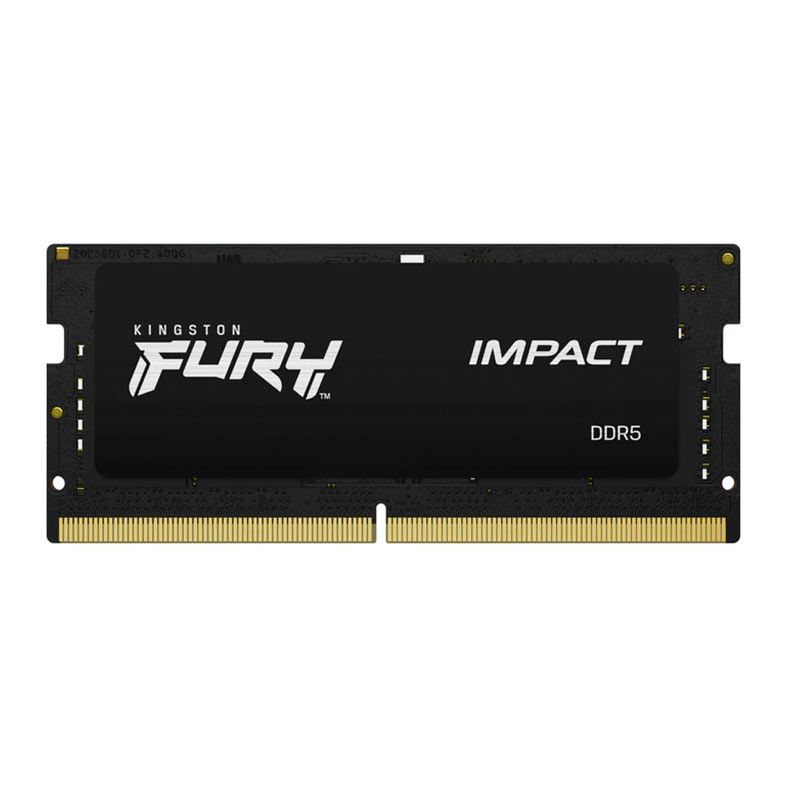 Memoria Para Notebook Kingston Fury Impact, 8GB (1x8GB), DDR5, 4800MHz, C38, Preto, KF548S38IB-8