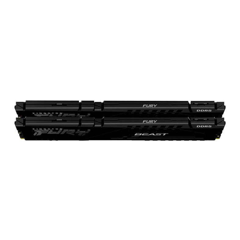 Memoria Kingston Fury Beast, 16GB (2x8GB), DDR5, 5200MHz, C40, Preto, KF552C40BBK2-16