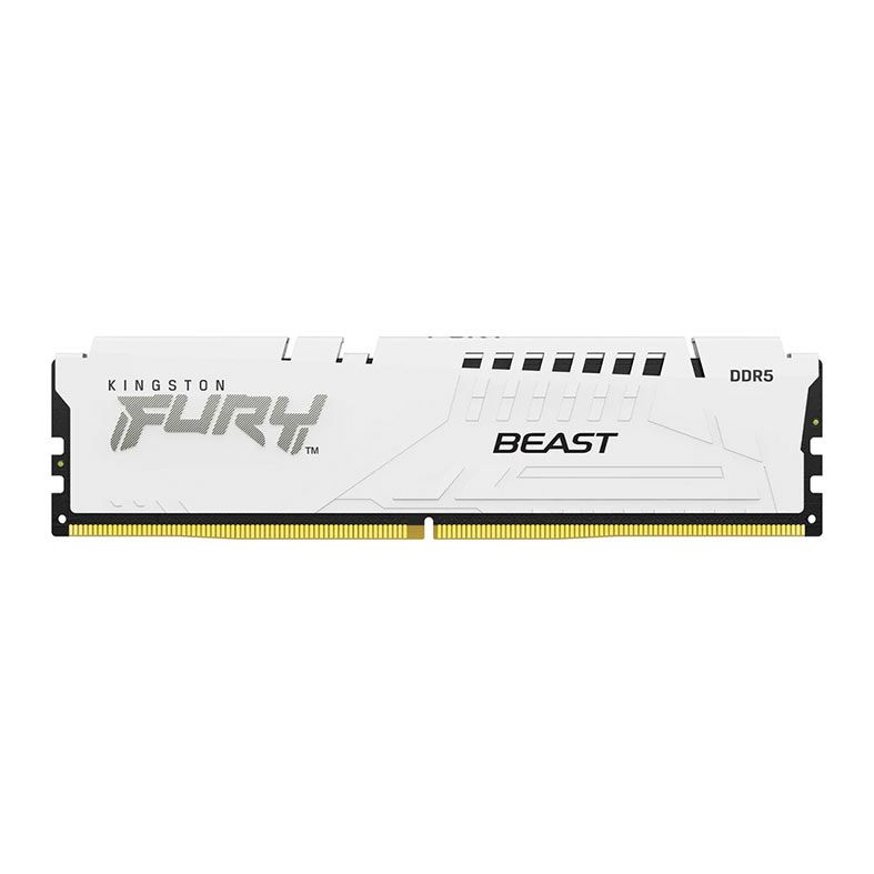 Memoria Kingston Fury Beast, 32GB (1x32GB), DDR5, 6000MHz, C30, Branco, KF560C30BW-32