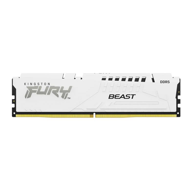 Memoria Kingston Fury Beast, 16GB (1x16GB), DDR5, 6000MHz, C30, Branco, KF560C30BWE-16