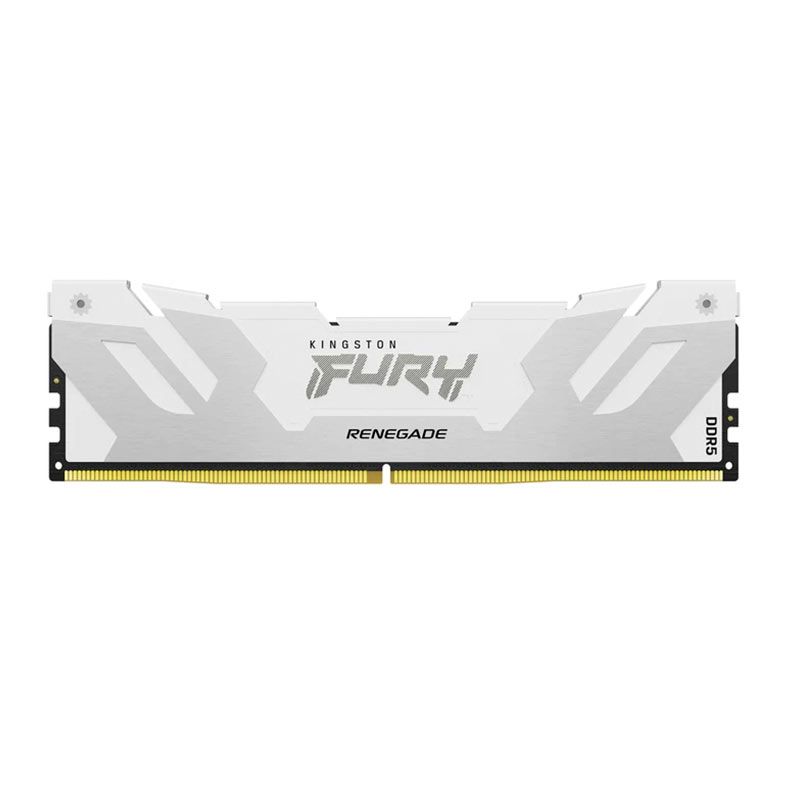 Memoria Kingston Fury Renegade, 32GB (1x32GB), DDR5, 6000MHz, C32, Branca e Prata, KF560C32RW-32