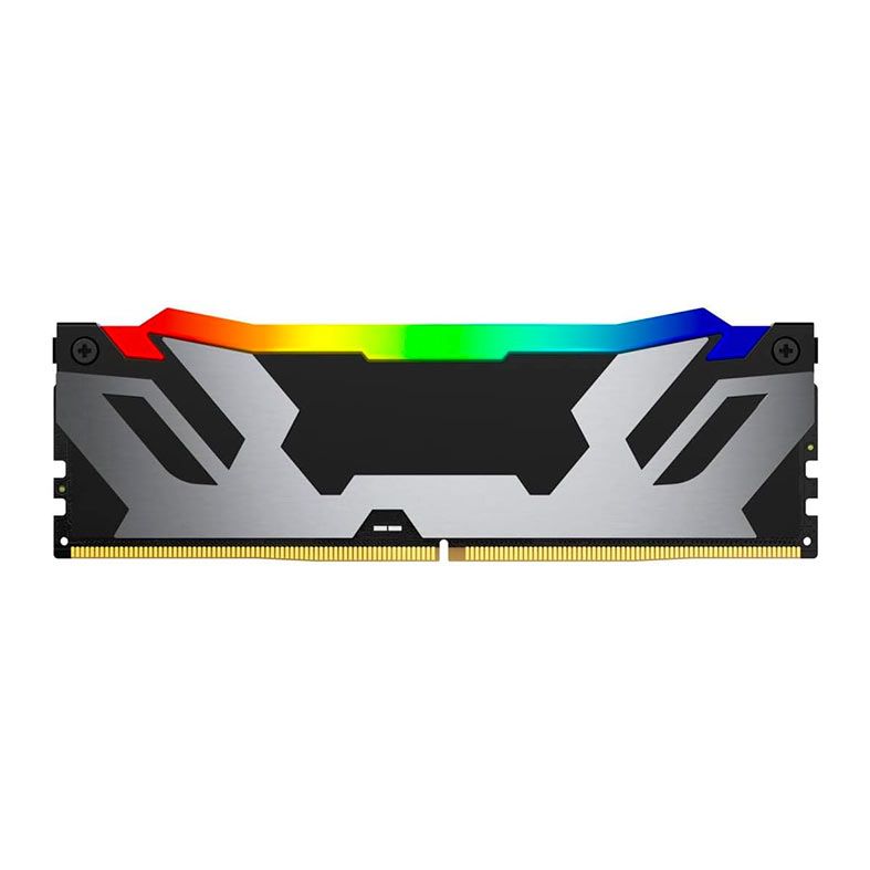 Memoria Kingston Fury Renegade, RGB, 16GB (1x16GB), DDR5, 6400MHz, C32, Preta e Prata, KF564C32RSA-16