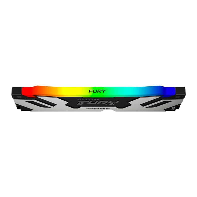 Memoria Kingston Fury Renegade, RGB, 16GB (1x16GB), DDR5, 6400MHz, C32, Preta e Prata, KF564C32RSA-16