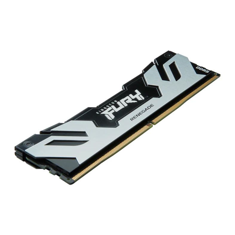 Memoria Kingston Fury Renegade, 16GB (1x16GB), DDR5, 7600MHz, C38, Preto e Prata, KF576C38RS-16