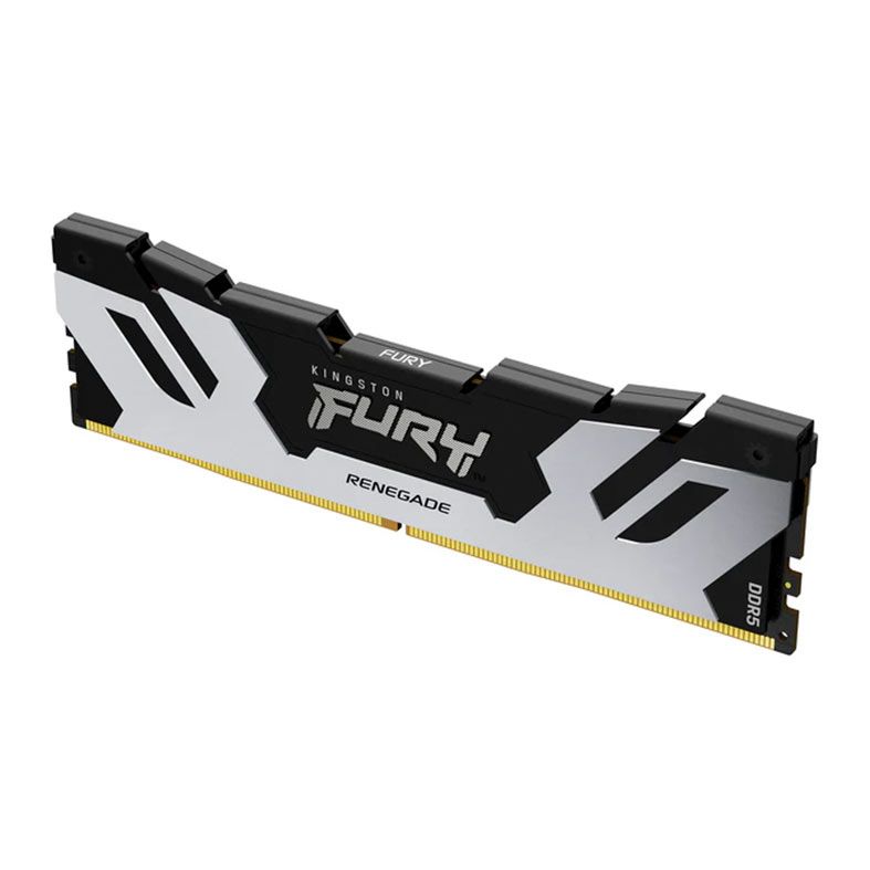 Memoria Kingston Fury Renegade, 16GB (1x16GB), DDR5, 7600MHz, C38, Preto e Prata, KF576C38RS-16