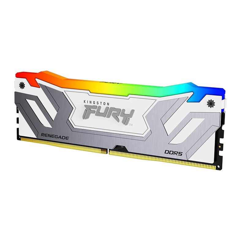 PRE VENDA - Memoria Kingston Fury Renegade, RGB, 24GB (1x24GB), DDR5, 8800MT/s, CL42, Branco, KF588CU42RWA-24