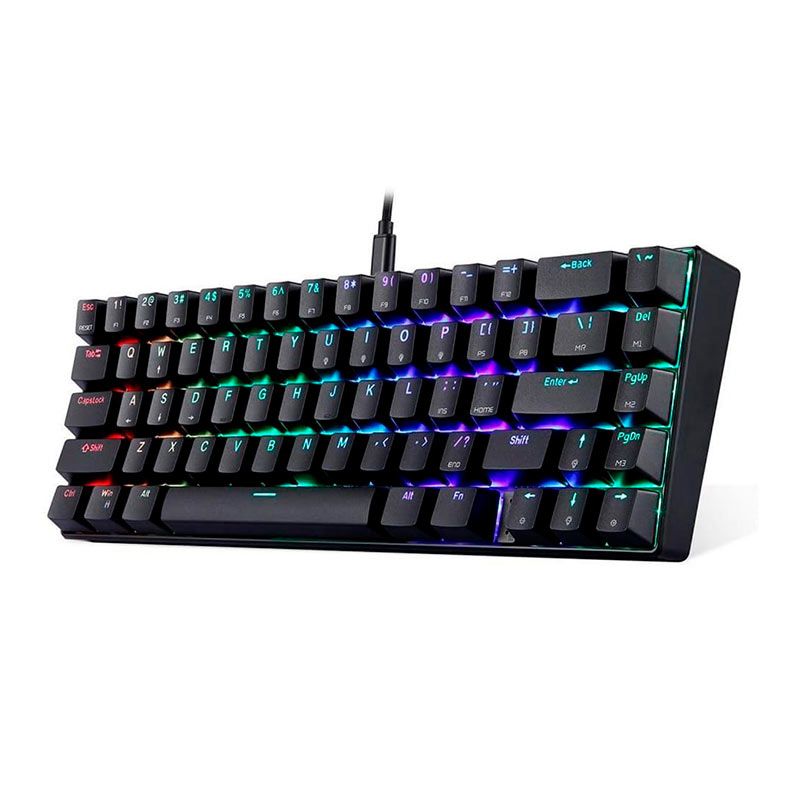 Teclado Mecanico Gamer Motospeed CK67 RGB, Switch Vermelho, Preto, KG-CK67-BK-RD-WW