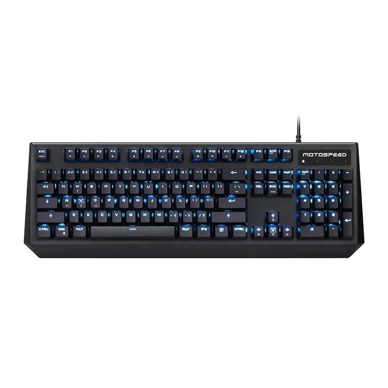 Teclado Mecanico Motospeed CK95, Led Azul, Switch Vermelho, Preto, KG-CK95-BK-RD-WW