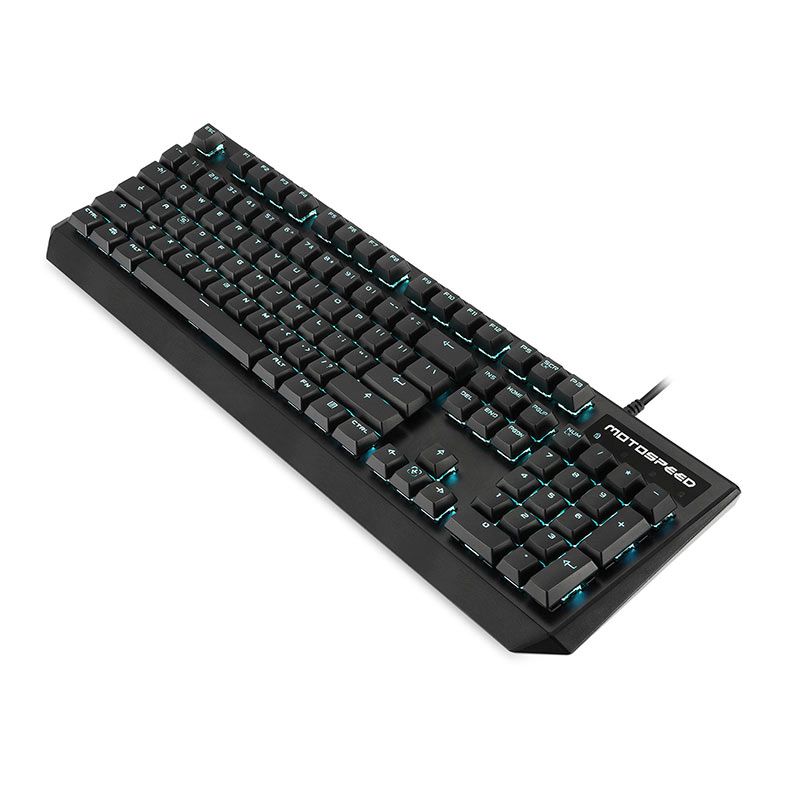 Teclado Mecanico Motospeed CK95, Led Azul, Switch Vermelho, Preto, KG-CK95-BK-RD-WW