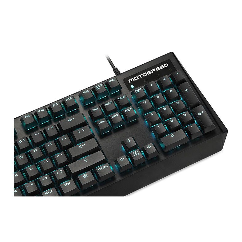 Teclado Mecanico Motospeed CK95, Led Azul, Switch Vermelho, Preto, KG-CK95-BK-RD-WW