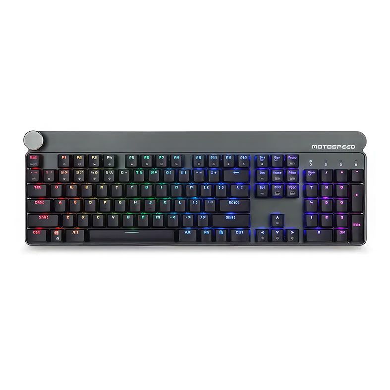 Teclado Mecanico Gamer Motospeed GK81 RGB, Wireless, Switch Vermelho, Preto, KG-GK81-BK-RD-WW