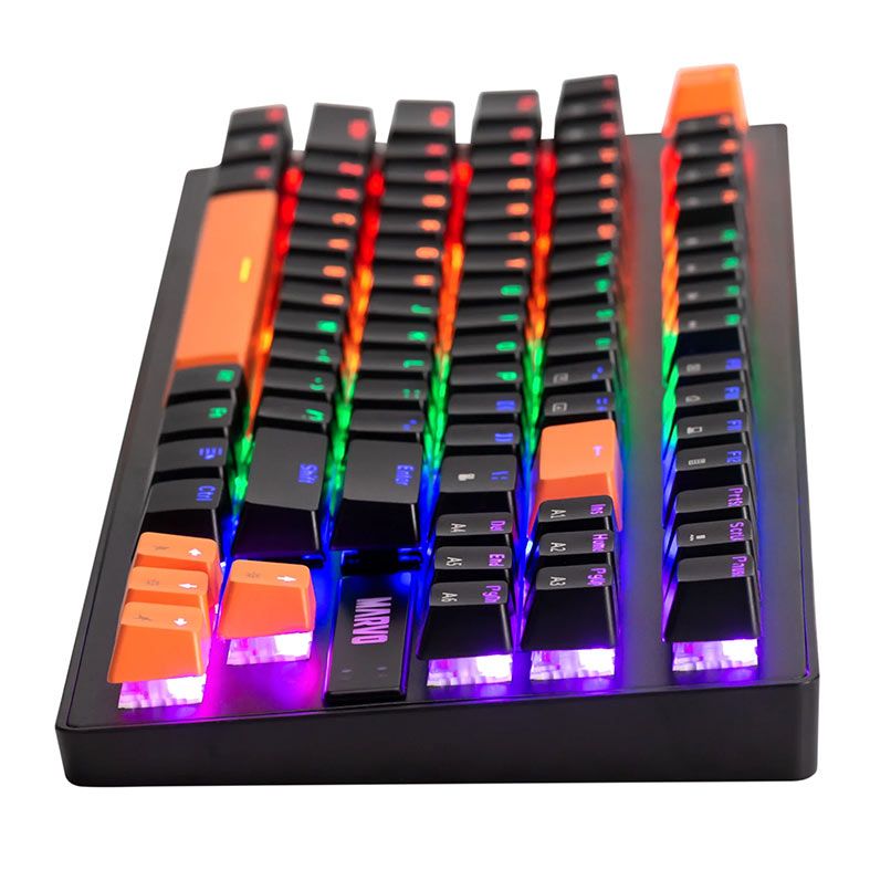 Teclado Mecanico Marvo KG901C, Rainbow, Switch Azul, USB, Preto, KG901C