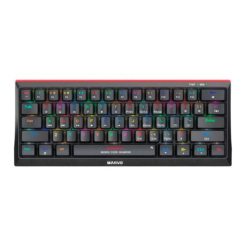 Teclado Mecanico Marvo KG962G, RGB, Switch Azul, USB, Preto, KG962G