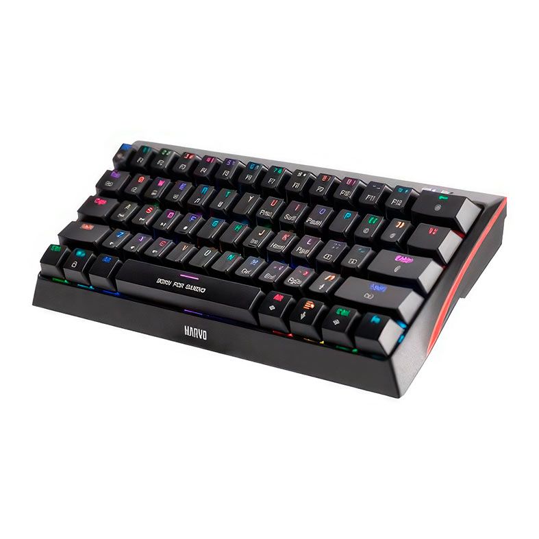 Teclado Mecanico Marvo KG962G, RGB, Switch Azul, USB, Preto, KG962G