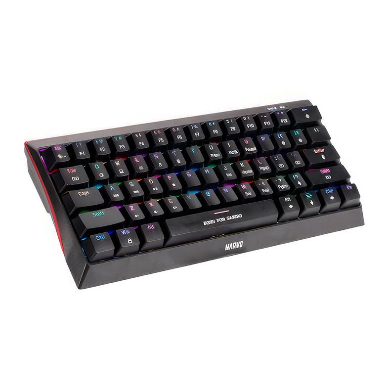 Teclado Mecanico Marvo KG962G, RGB, Switch Azul, USB, Preto, KG962G