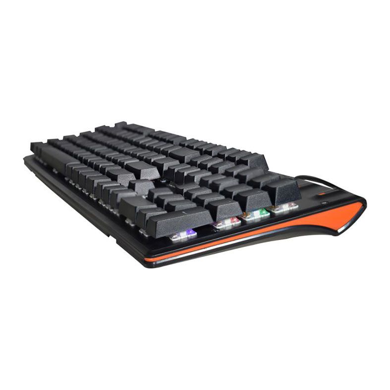 Teclado Mecanico K-Mex Dracarys KGDB, RGB, ABNT2, Switch Azul, Preto, KGDB28U0001CB0X