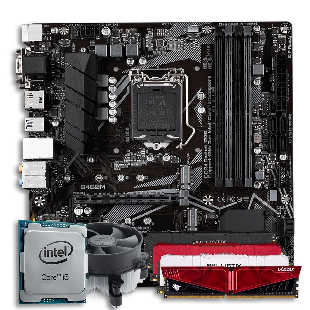 Kit Upgrade Líder, INTEL Core I5 10400F, B560M DDR4, Cooler - Nova